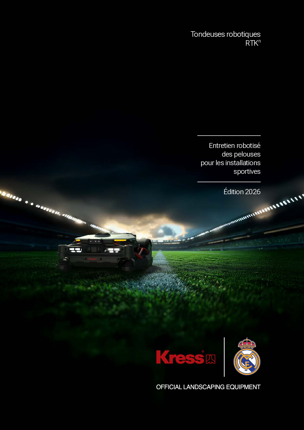 Kress-Robot tonte terrain de sport 2026
